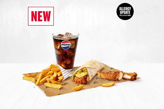 KFC Menu with Prices UK 2026 26 Flamin' Mini Wrap Variety Meal